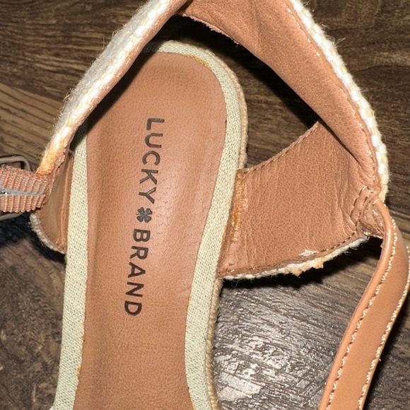 Women’s Lucky Brand Kalley Espadrille Wedge Sandals size 8.5 - Picture 9 of 14